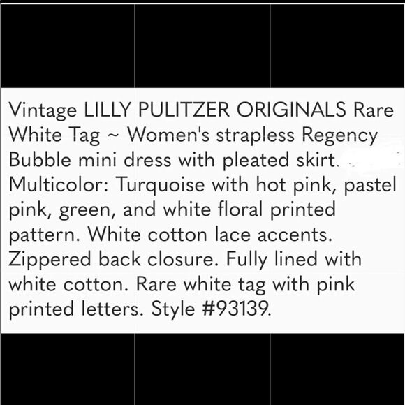 Vintage LILLY PULITZER ORIGINALS Strapless Regency Turquoise Kissue Bubble Dress - Picture 4 of 9